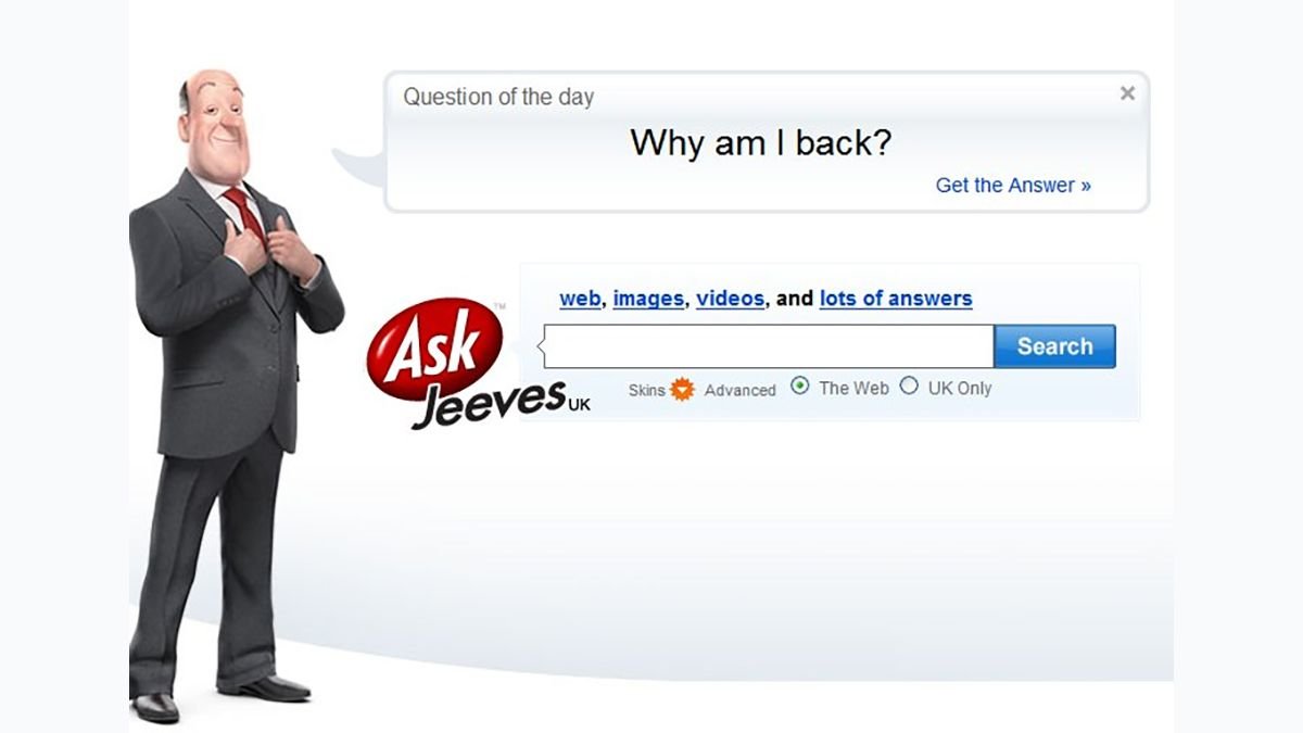 Ask Jeeves закрылся спустя почти 30 лет конец Askcom