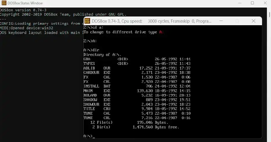 Изображение к статье: Windows 11 всё ещё запускает игры из 80-х и 90-х через DOSBox