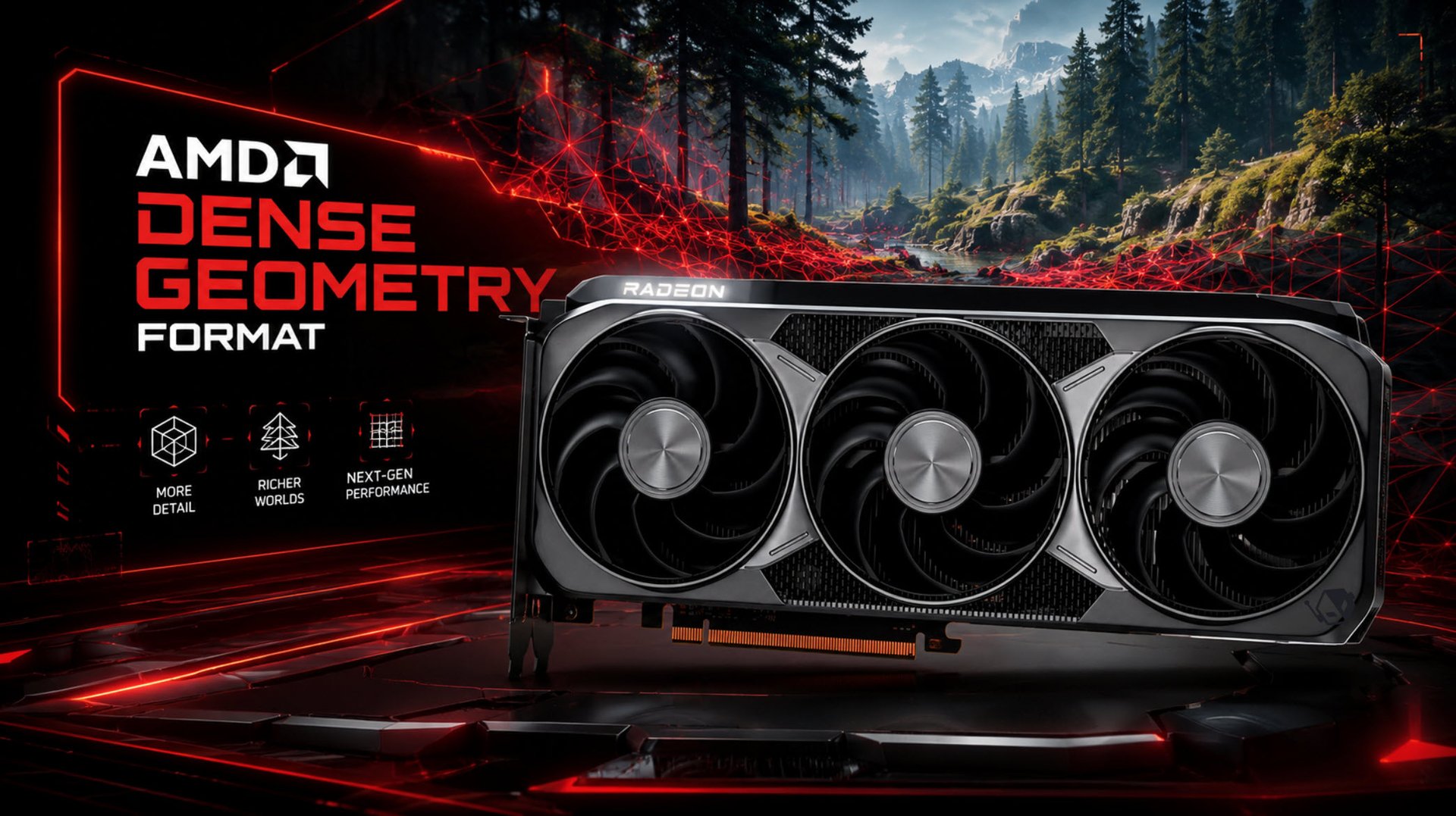 AMD раскрыла DGF SuperCompression до 30 экономии геометрии