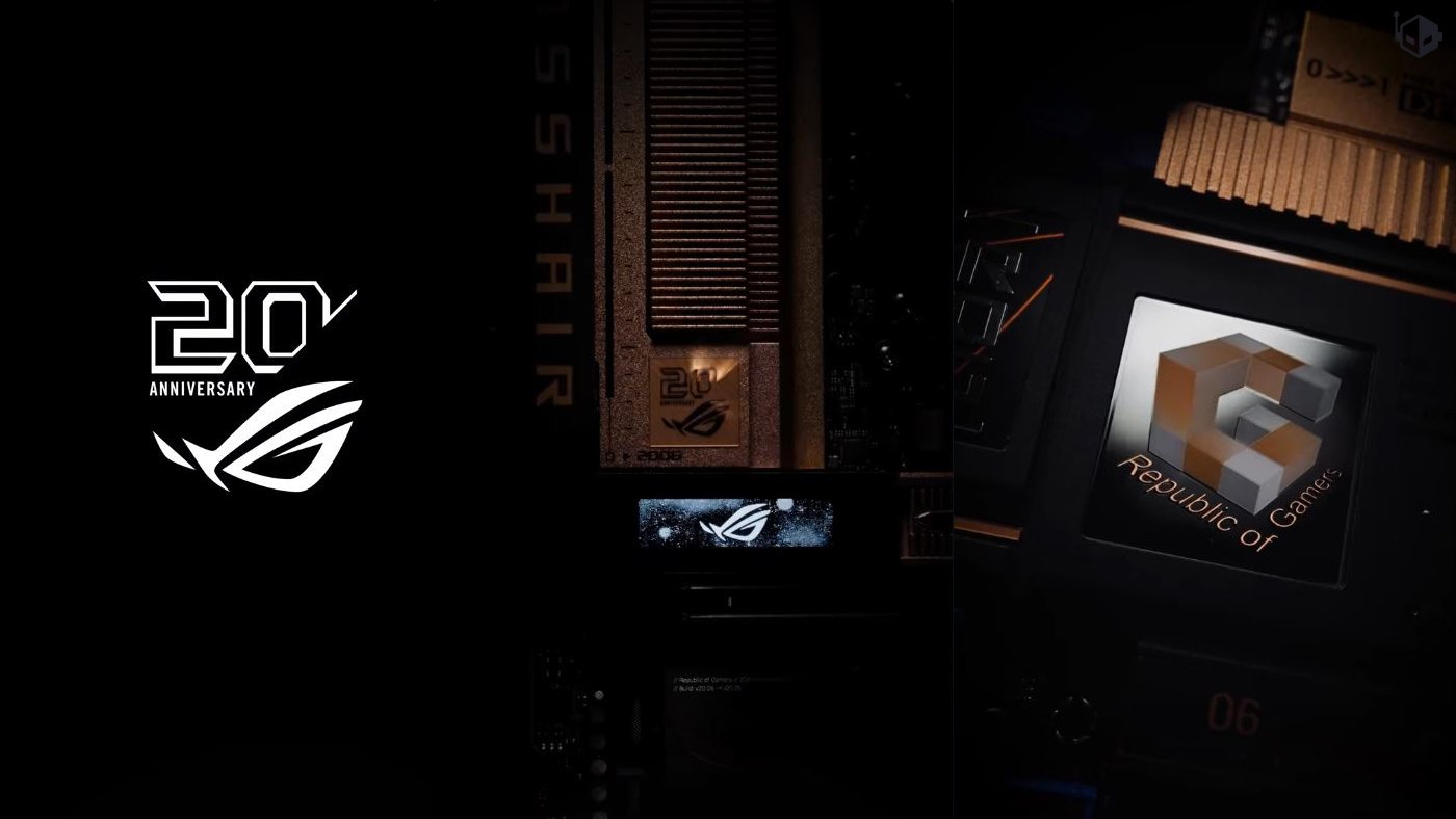 ASUS тизерит ROG плату к 20 летию с медным радиатором из 2006 го