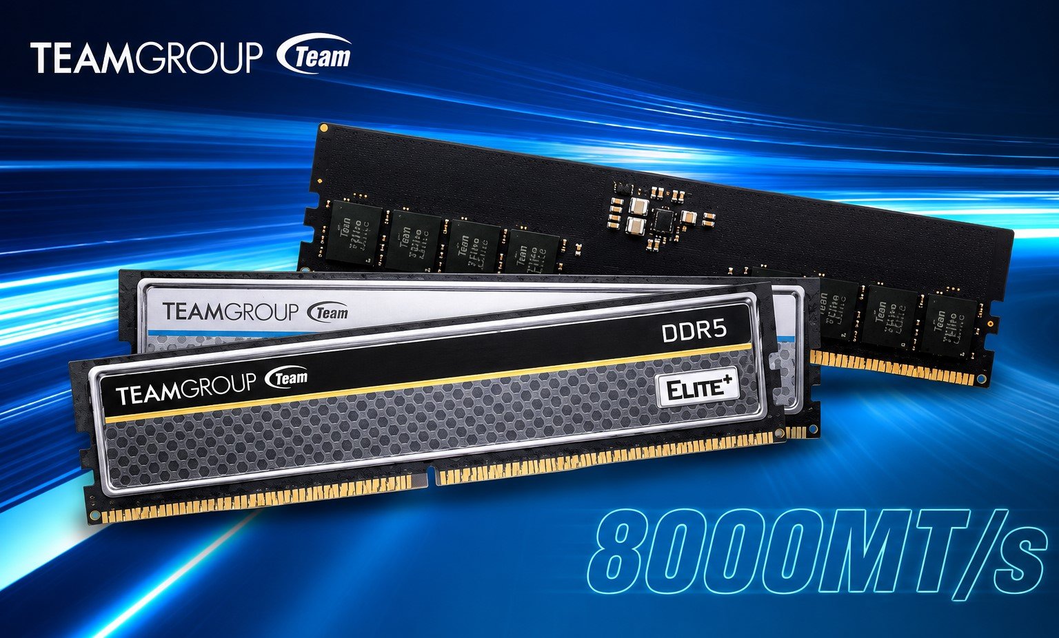 Team Group выпустила DDR5 8000 на 11 В Elite и Elite Plus