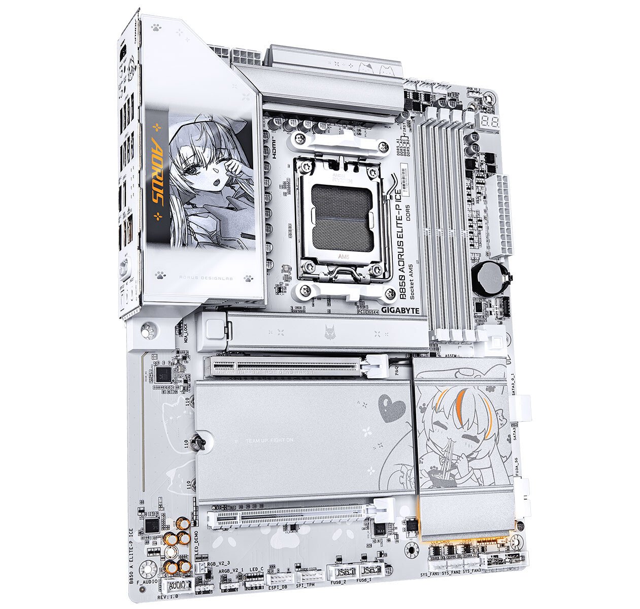Gigabyte показала B850 AORUS ELITE P ICE с аниме дизайном