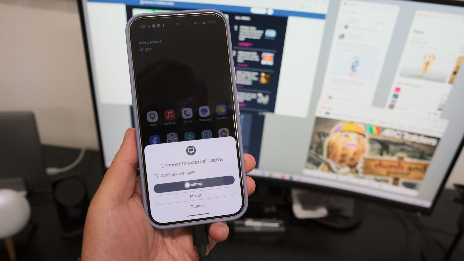 В Pixel 8 и новее нашли скрытый Desktop Mode для монитора
