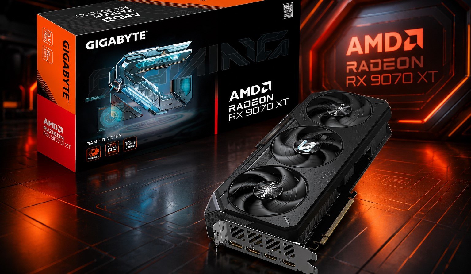 GIGABYTE Radeon RX 9070 XT подешевела до $629 на Amazon