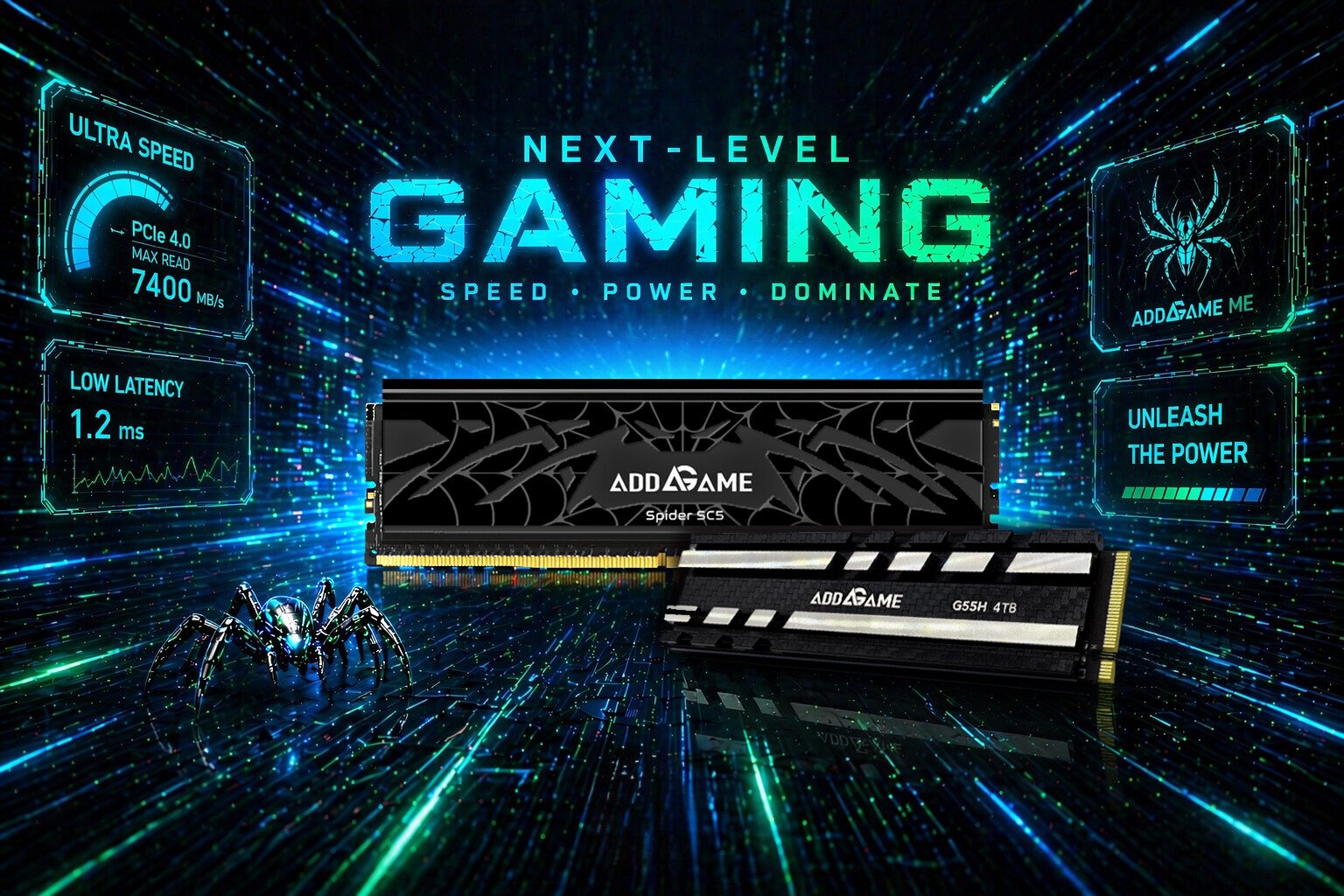 Изображение к статье: addlink показала SSD PCIe 5.0 до 14 ГБ/с и DDR5 CUDIMM 8400