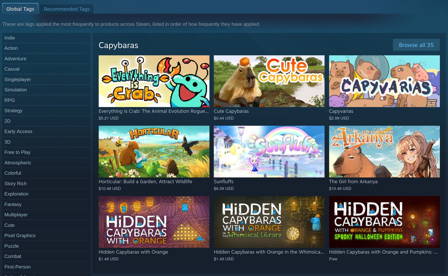 Valve обновила теги в Steam +17 новых и минус 28 старых
