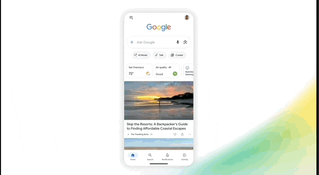 Изображение к статье: Google обновила поиск: умная строка запросов и больше AI