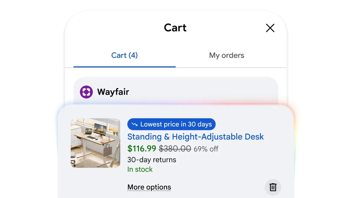 Изображение к статье: Google показала Universal Cart на Gemini: скидки и проверка корзины