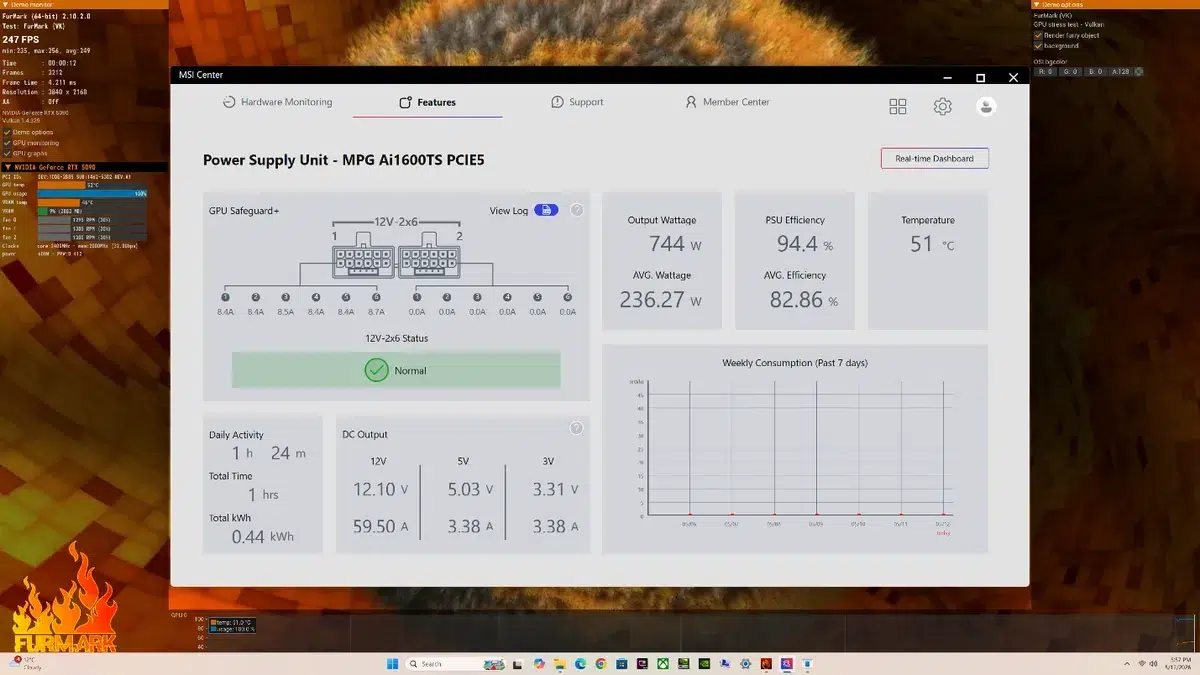 Изображение к статье: MSI добавила GPU Safeguard+ в БП MPG Ai1600TS против плавления 12V-2x6