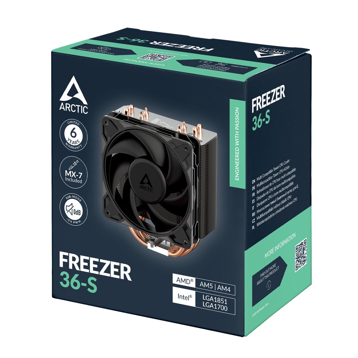 Изображение к статье: Arctic представила Freezer 36-S: башня с 4 трубками и P12 Pro
