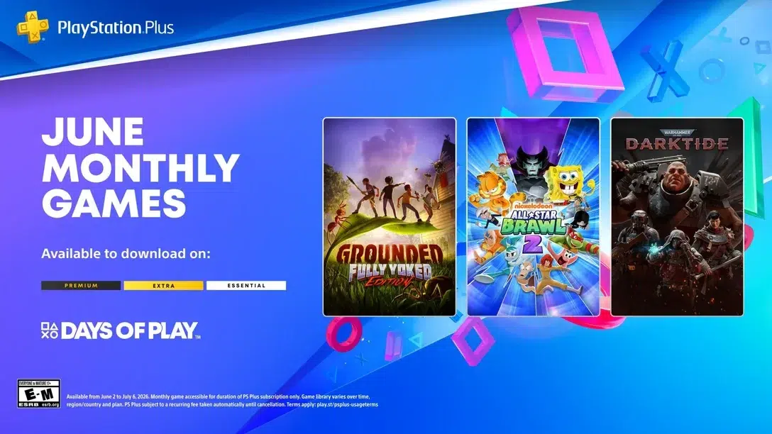 Изображение к статье: PS Plus на июнь: Grounded, Darktide и Nickelodeon All-Star Brawl 2