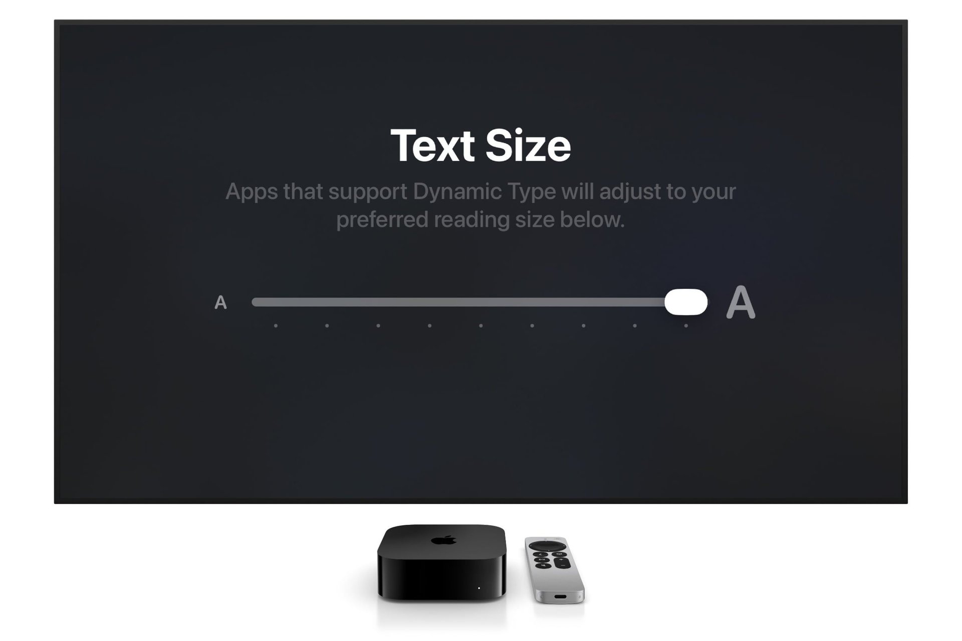 tvOS 27 улучшит Apple TV 4K крупный текст и авто субтитры