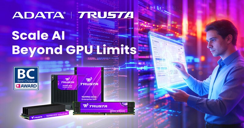 ADATA TRUSTA AI Scaler выносит модели за пределы VRAM GPU