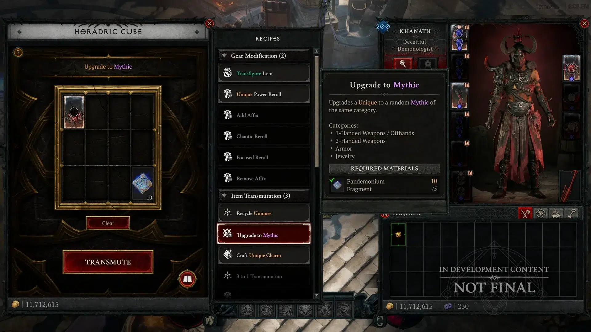 Изображение к статье: Diablo 4 в сезоне 14 даст крафтить Mythic из любого Unique