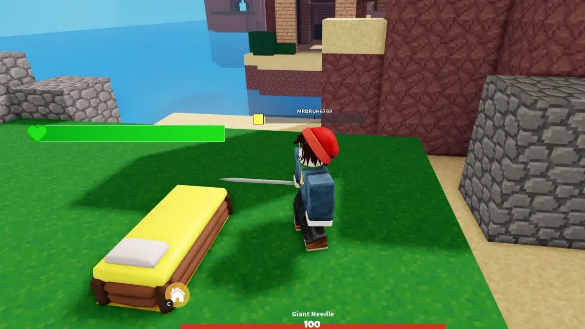 Гигантская игла в BedWars Гигантская игла в BedWars