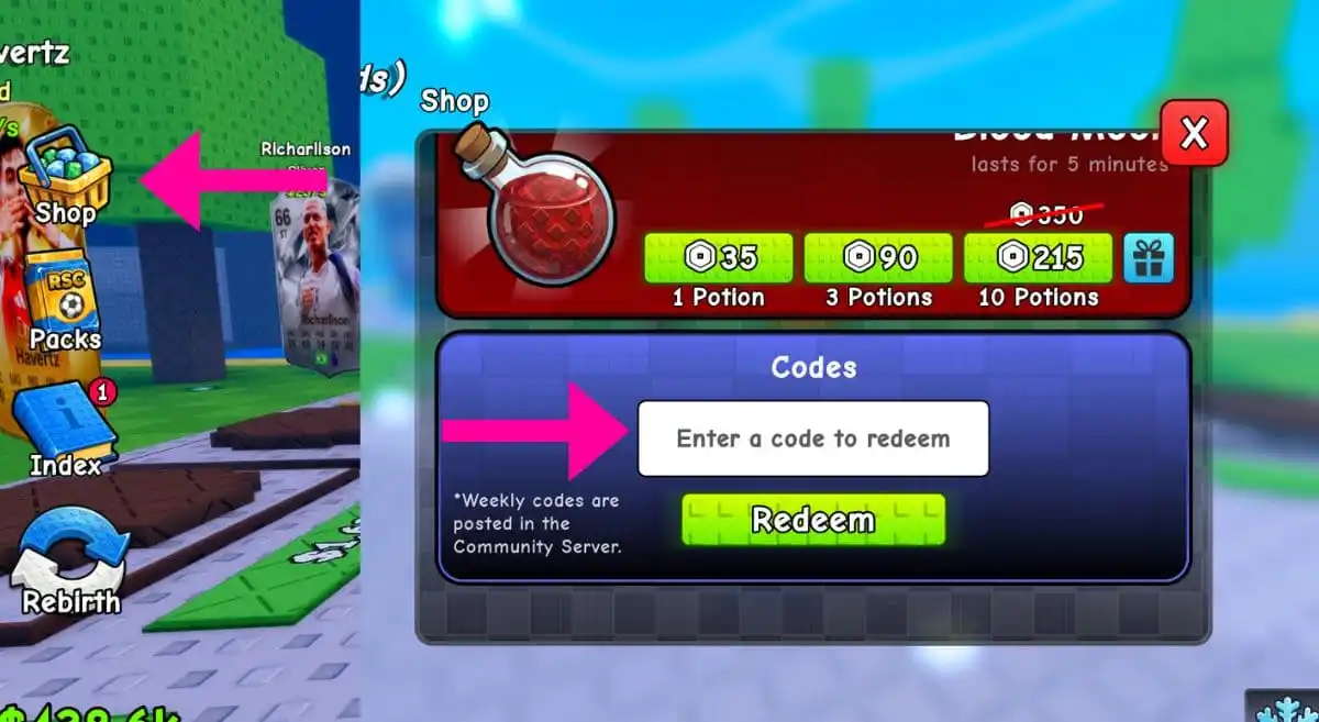 Как активировать коды в Spin a Soccer Card Как активировать коды в Spin a Soccer Card