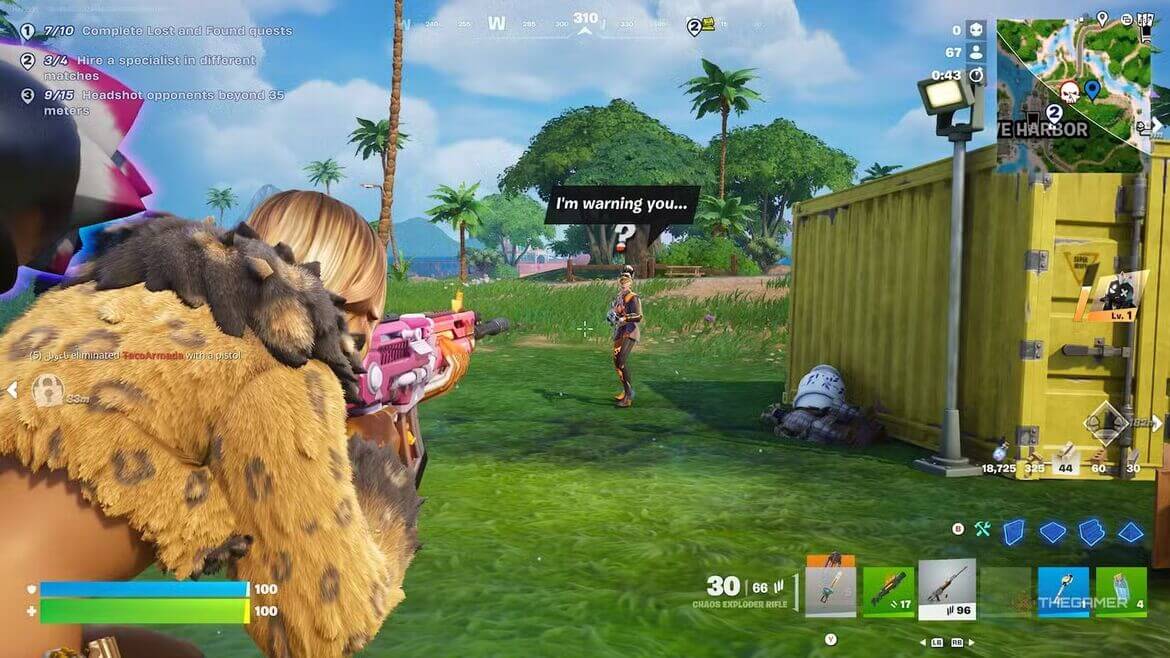 Процесс сражения с боссом Клинок Пустоты в Fortnite Процесс сражения с боссом Клинок Пустоты в Fortnite