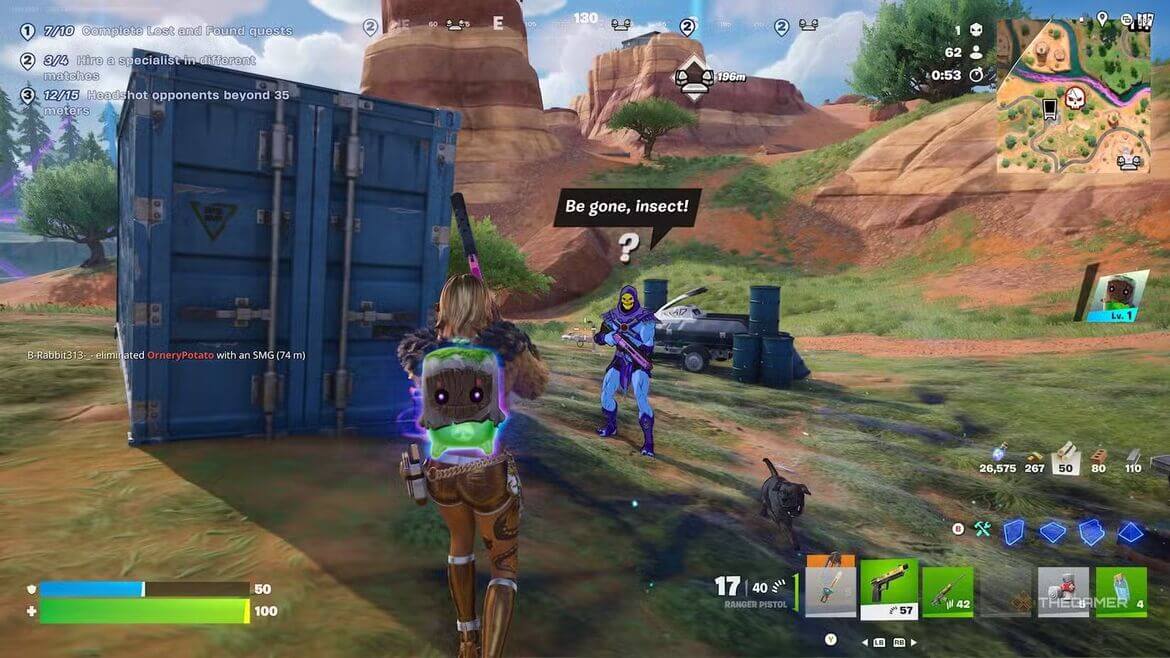 Локация появления босса Скелетор и демонстрация его способностей в Fortnite Локация появления босса Скелетор и демонстрация его способностей в Fortnite