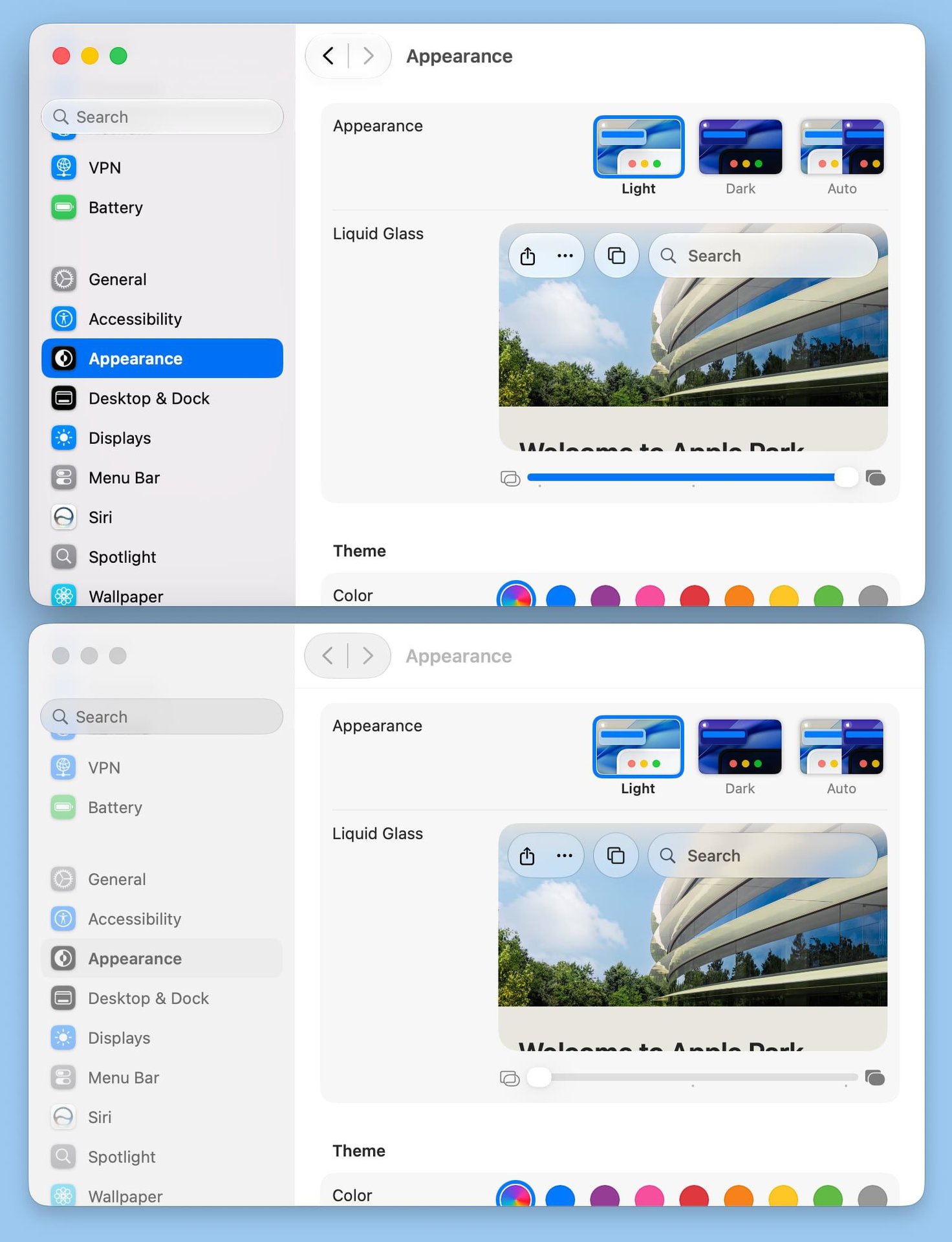 Изображение к статье: Liquid Glass в macOS Golden Gate стал спокойнее и читабельнее