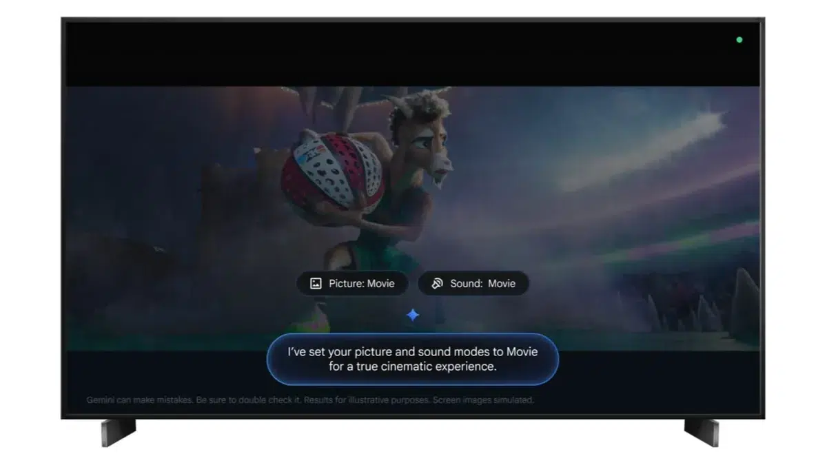 Изображение к статье: Gemini научили менять настройки изображения на Google TV