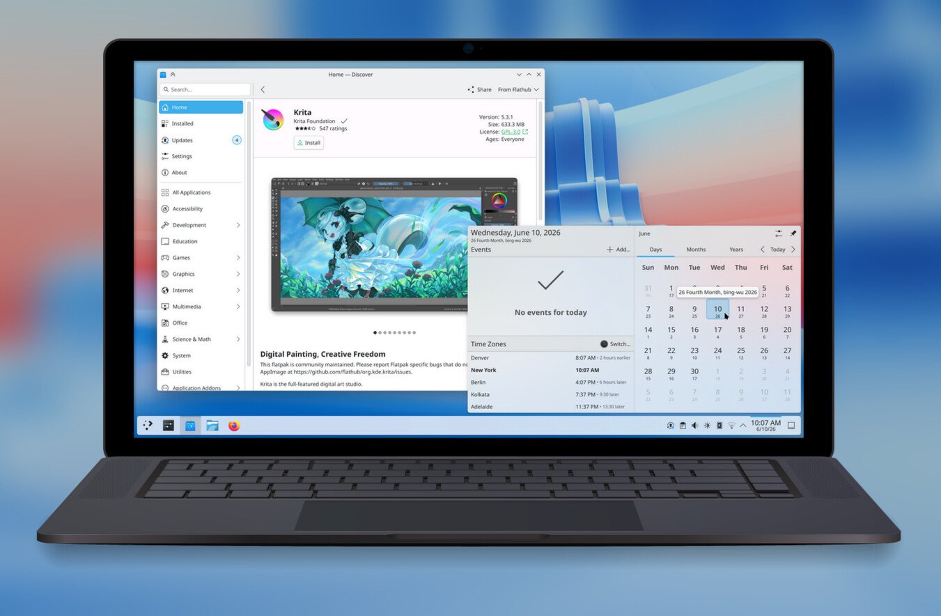 KDE Plasma 67 вышла упор на скорость HDR и темы