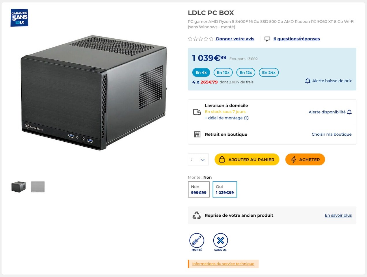 LDLC PC Box вышел против Steam Machine с Radeon RX 9060 XT