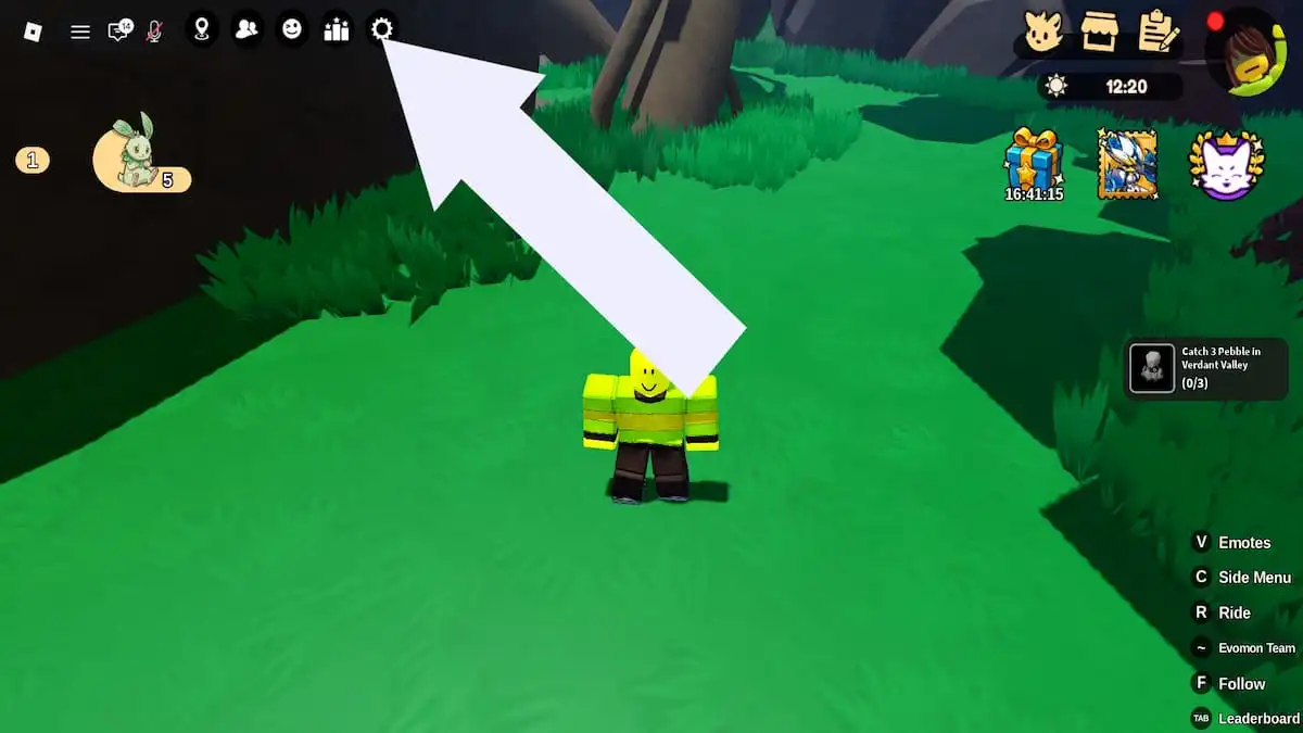 Где вводить коды в Evomon Интерфейс активации промокодов Evomon Roblox