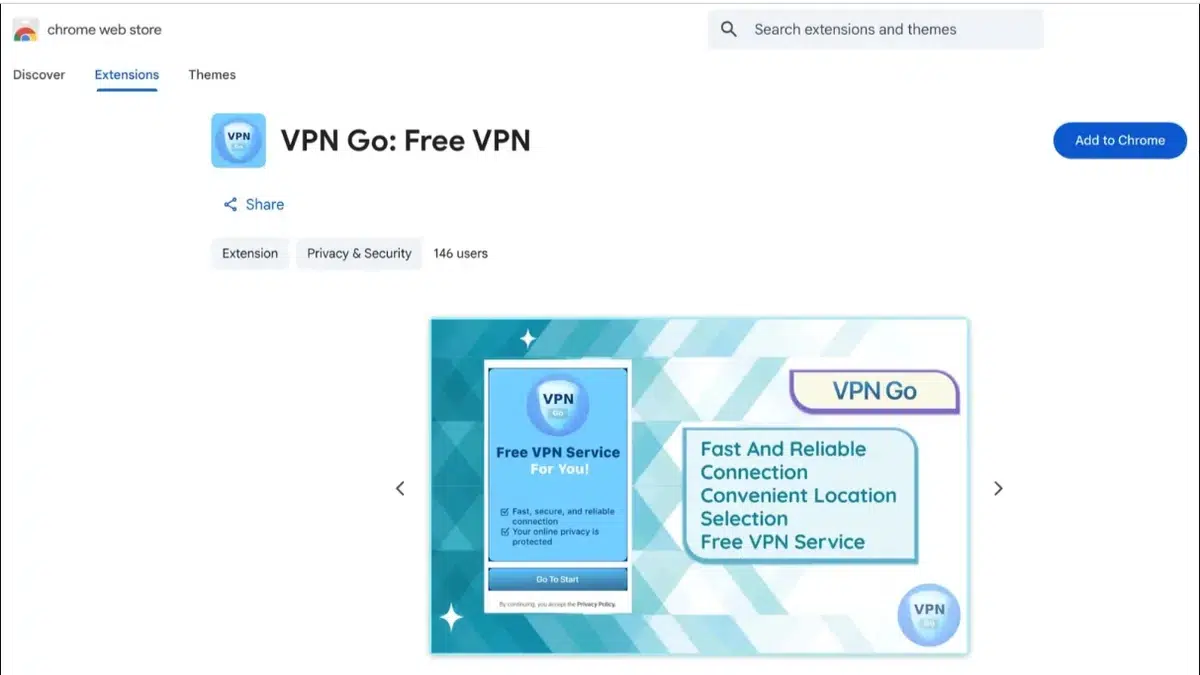 Изображение к статье: VPN Go для Chrome и Firefox крал текст из буфера обмена