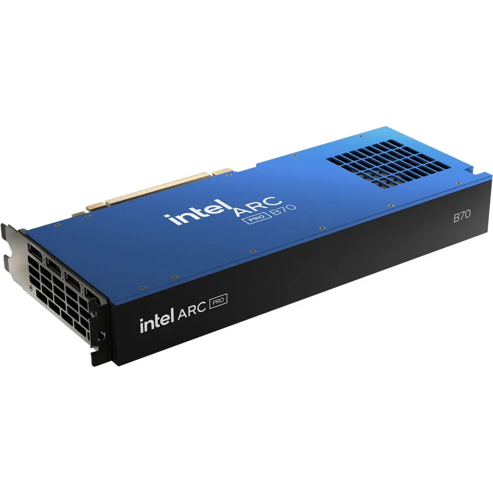 Изображение к статье: Intel Arc Pro B70 стала дешёвой альтернативой RTX 5090 для ИИ