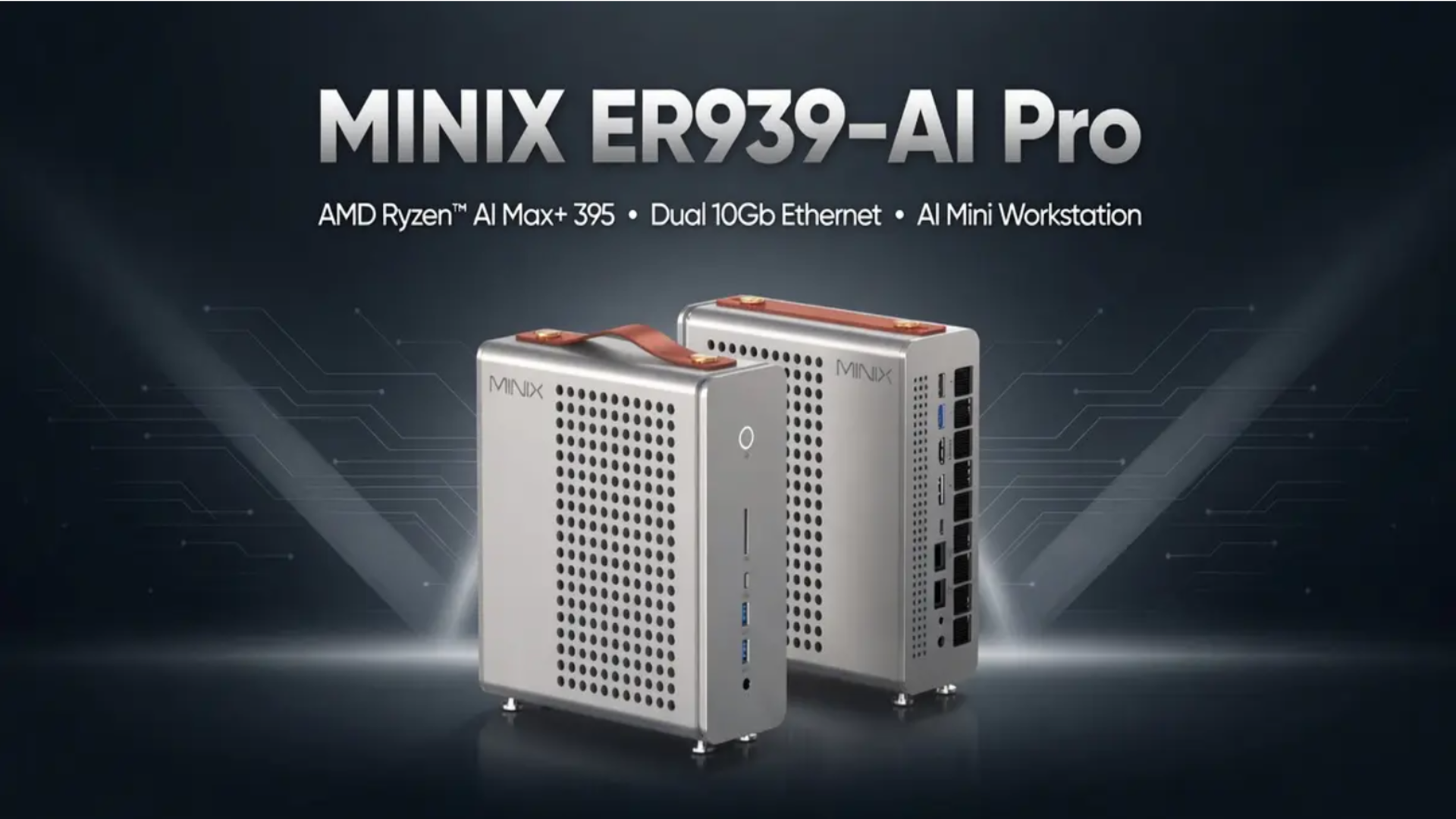 MINIX ER939 AI мини ПК на Ryzen AI Max+ 395 с 128 ГБ RAM