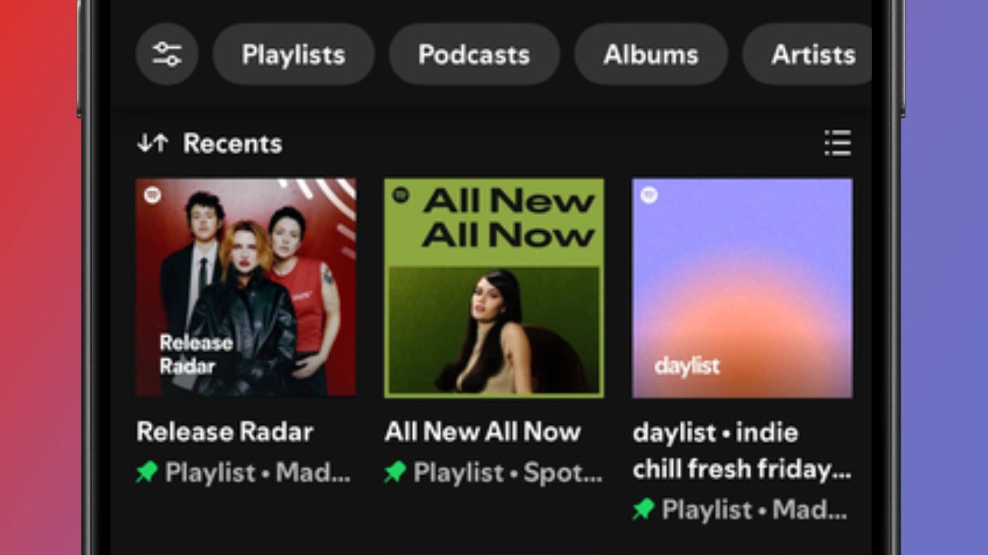 Spotify увеличит лимит закрепов в медиатеке с 4 до 20
