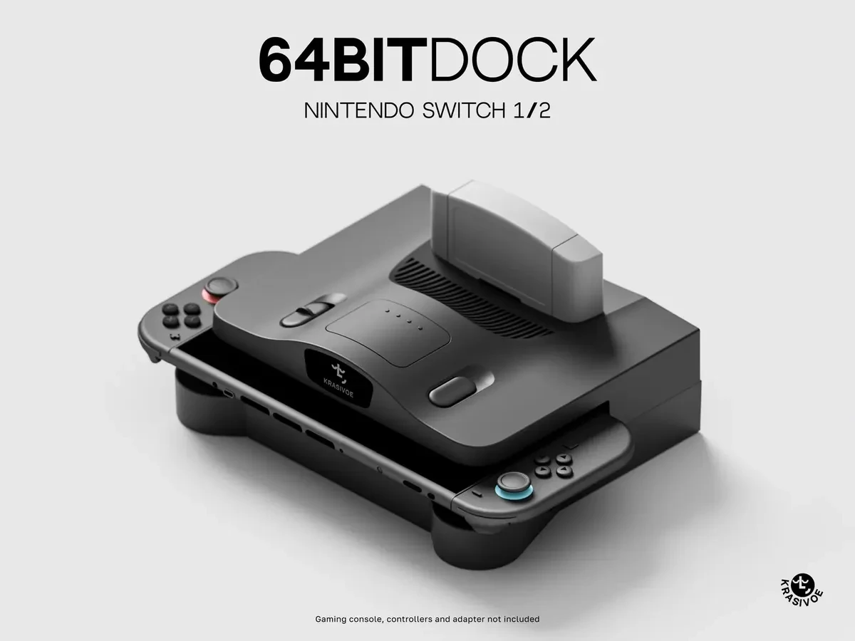 Изображение к статье: 64BITDOCK превращает док Switch 2 в Nintendo 64