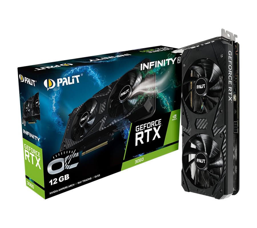 Palit вернула RTX 3060 12 ГБ GDDR6 и два вентилятора