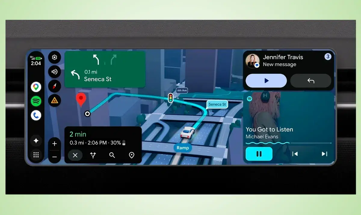 Изображение к статье: Google Maps добавляет спидометр в Android Auto спустя годы