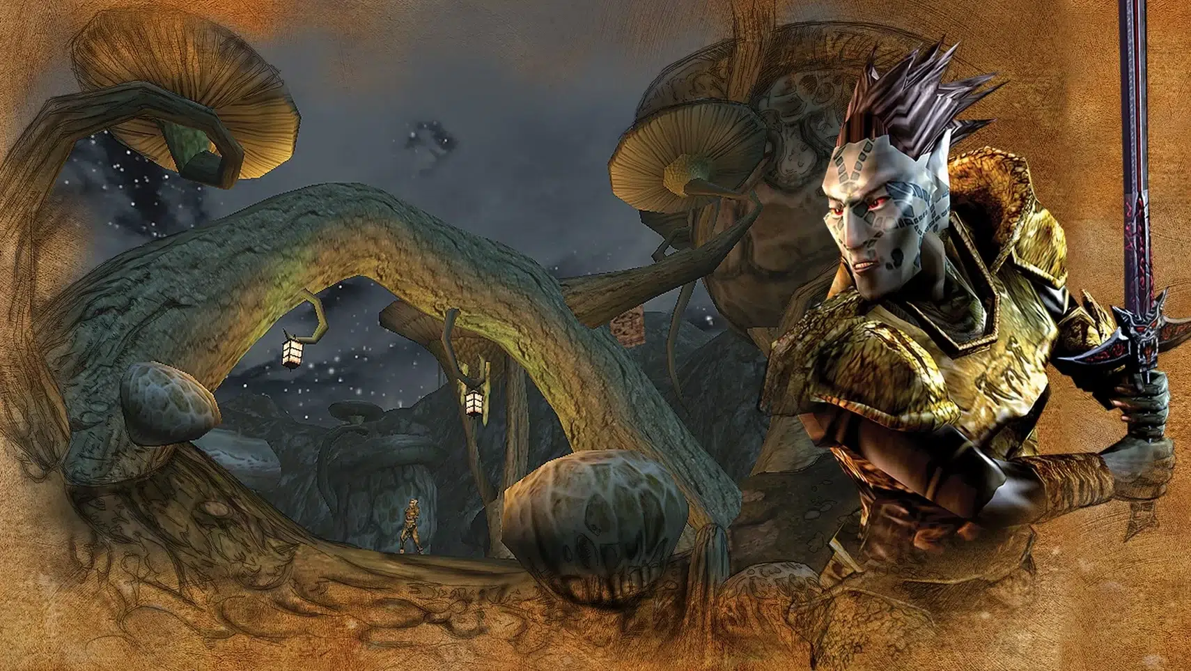 Morrowind запустили на портативке с двумя экранами