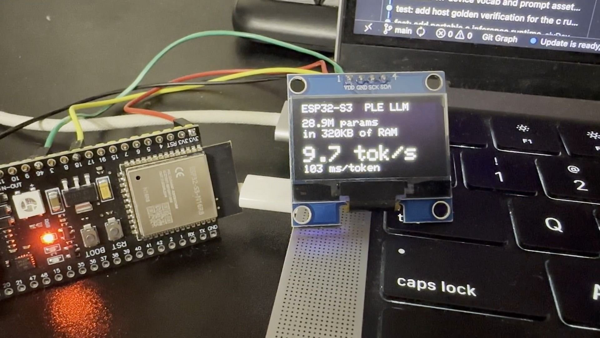 На ESP32 S3 запустили ИИ модель на 289 млн параметров