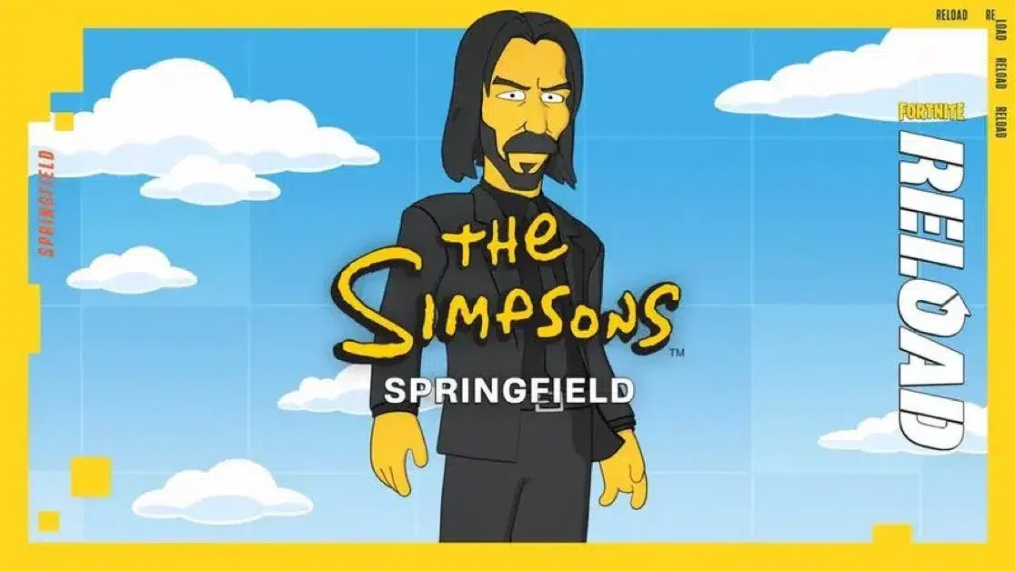 Изображение к статье: Джон Уик стал героем The Simpsons в Fortnite Reload