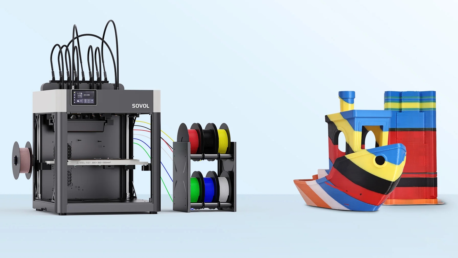 Sovol M1D 7 головок и быстрая цветная 3D печать