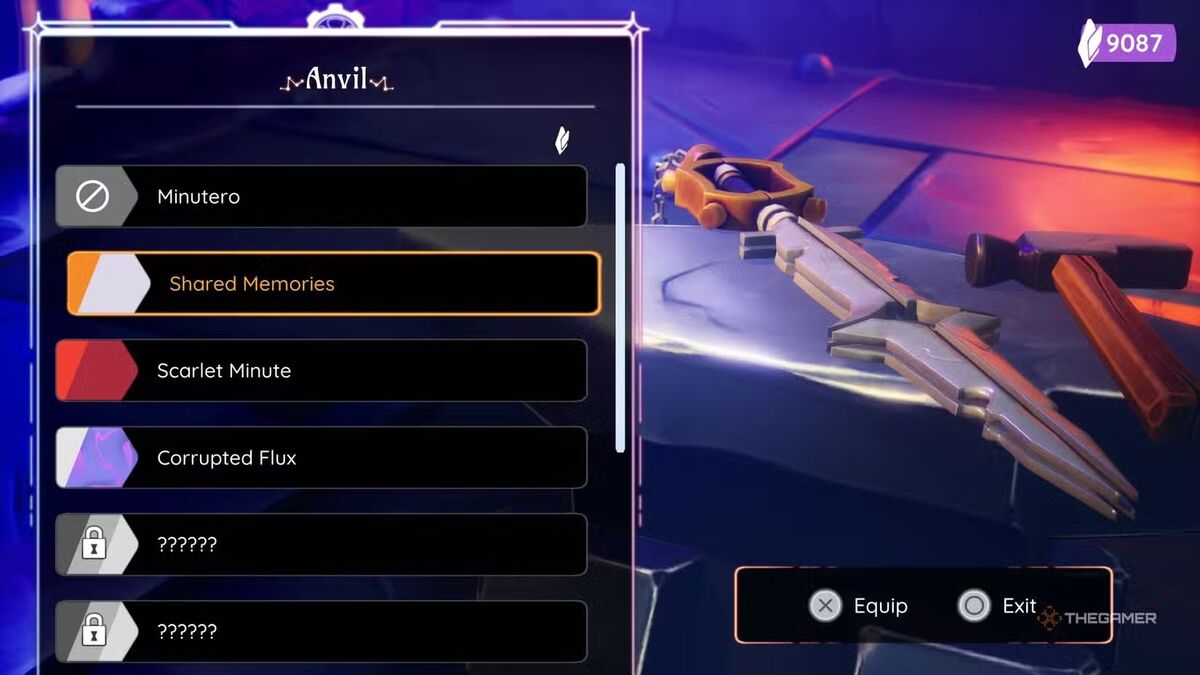 Первая часть лучшего образа Duskfade это облик Shared Memories для меча Зириана Minutero