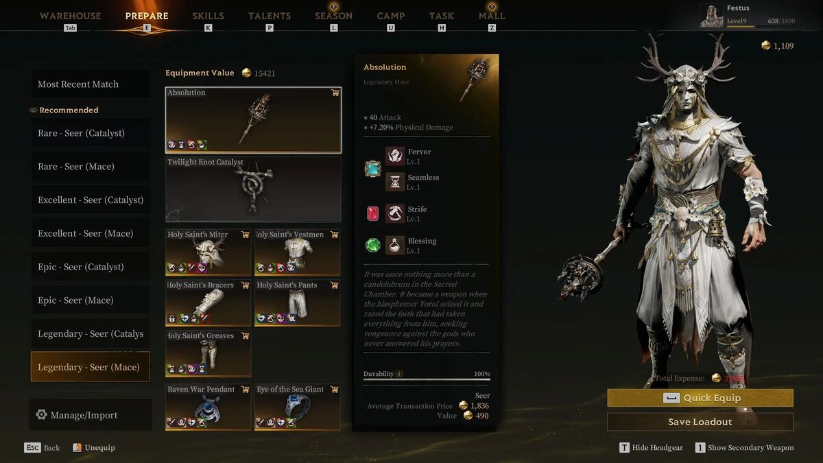 Демонстрация PvE сборки Богохульника в Mistfall Hunter
