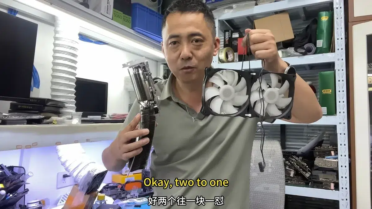 Изображение к статье: RTX 5060 Ti согнули в ДТП: карту спас короткий PCB