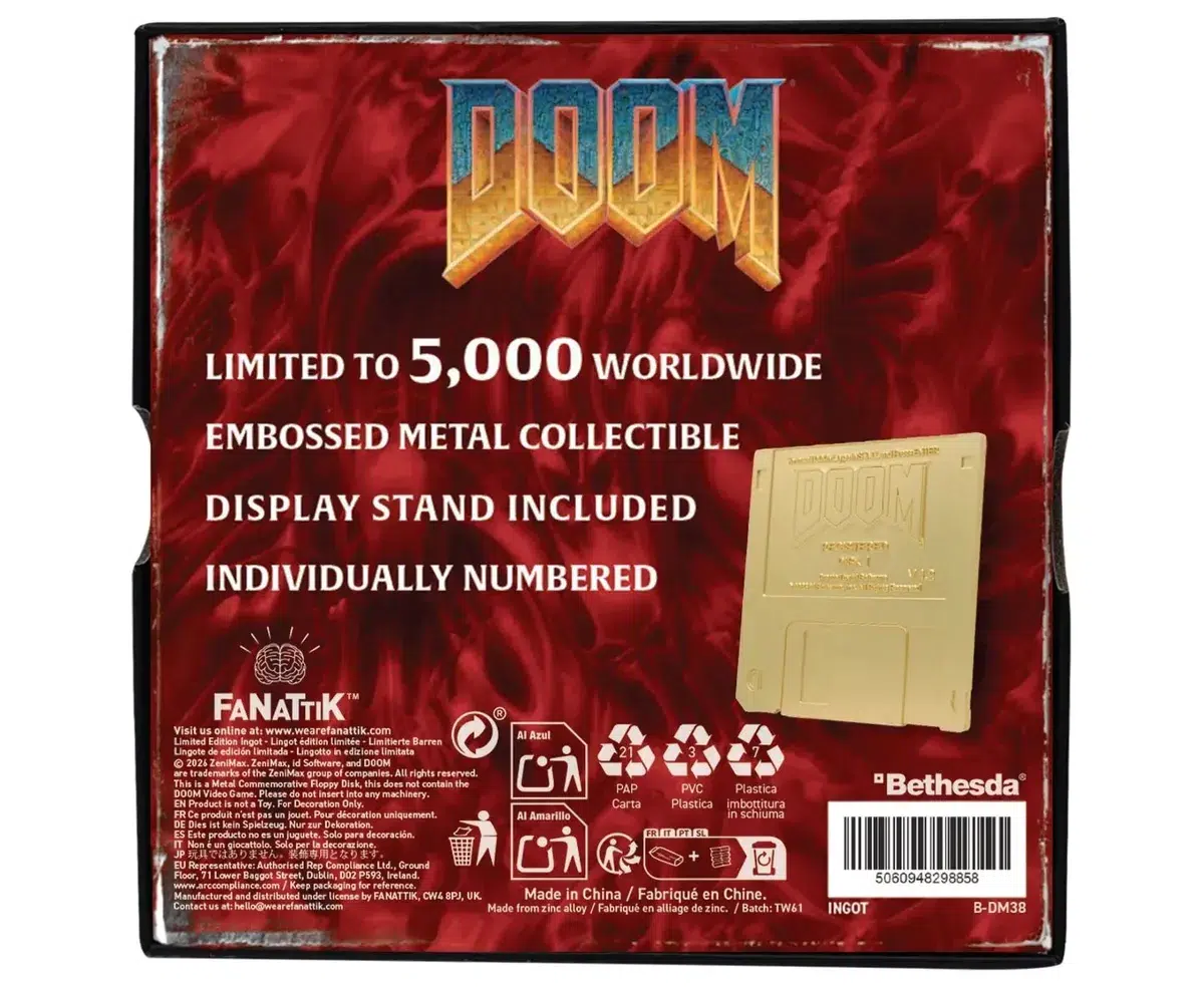 Изображение к статье: Золотые дискеты Doom за $30: сувенир без самой игры