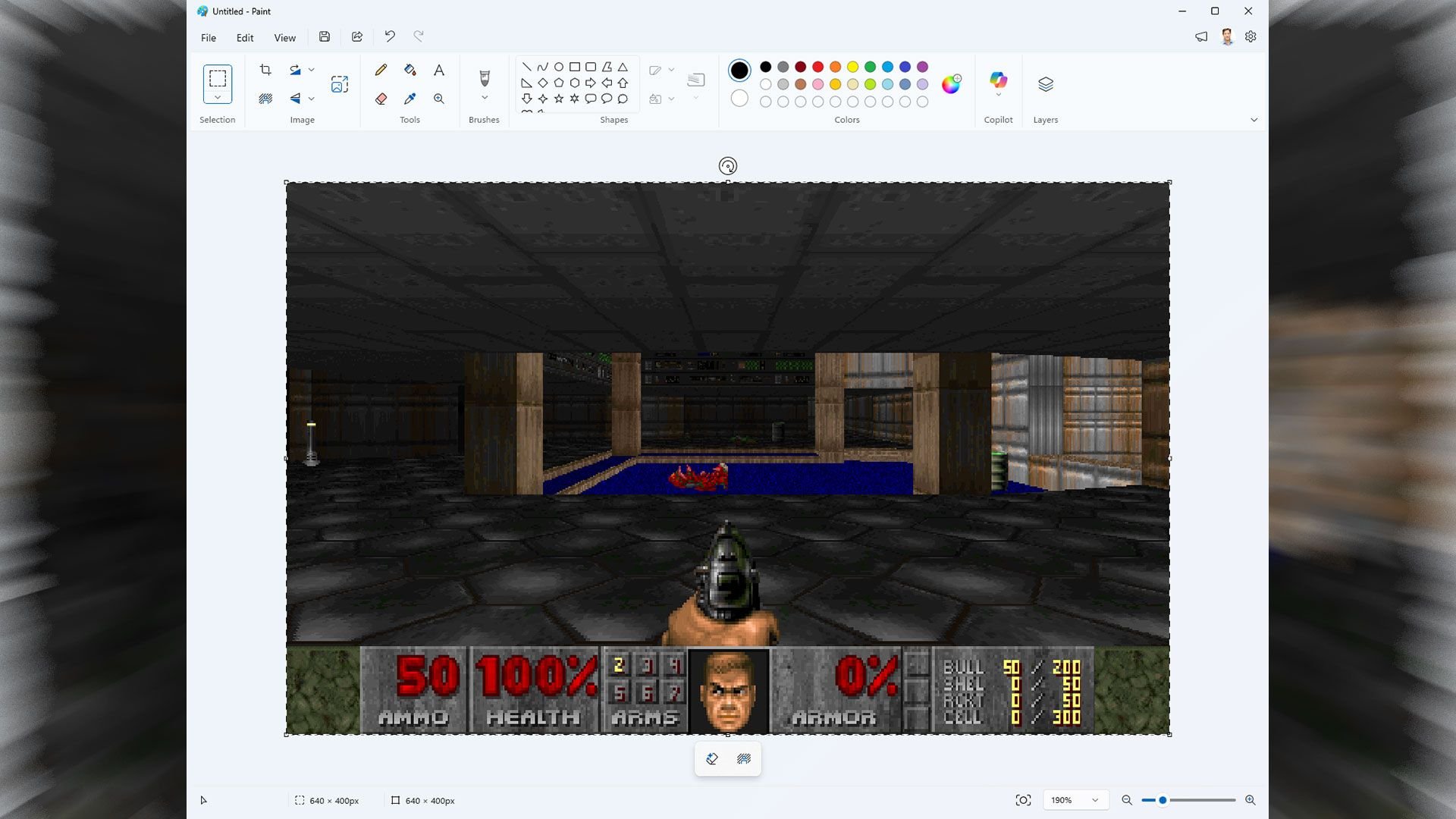 Doom запустили в Microsoft Paint до 35 FPS через буфер