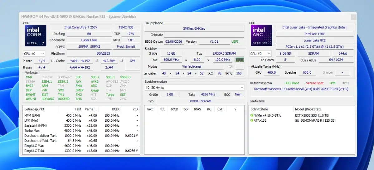 Изображение к статье: GMKtec NucBox K13 с Lunar Lake обошёл Ryzen по графике