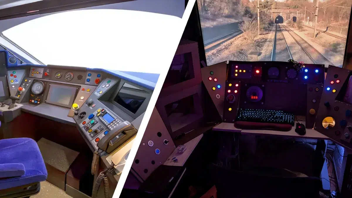 Изображение к статье: Энтузиаст собрал кабину Class 80x для Train Simulator
