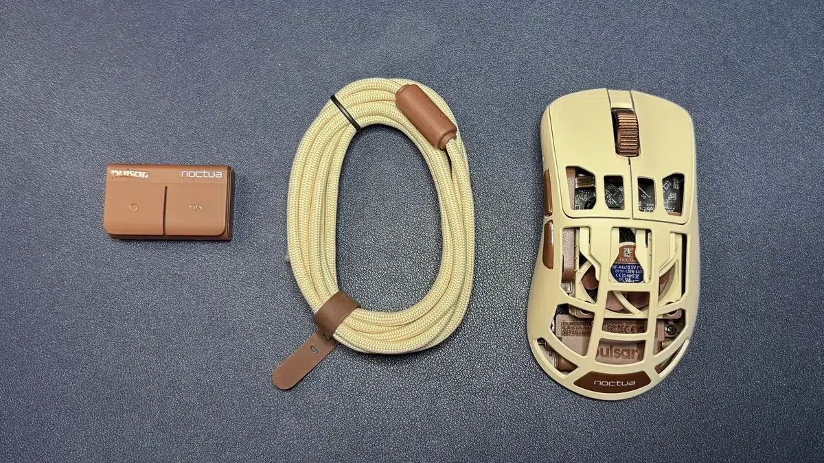Изображение к статье: Pulsar Feinmann F01 Noctua Edition: мышь с вентилятором