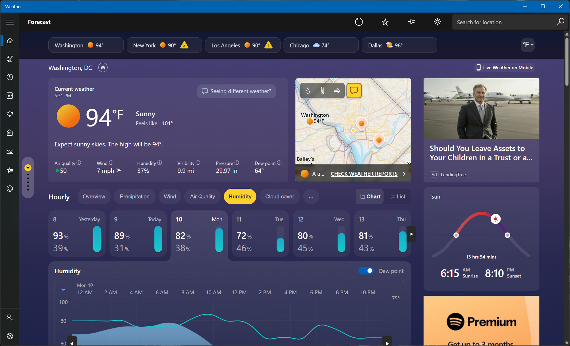 Изображение к статье: Погода в Windows 11 съедает до 1,2 ГБ ОЗУ и показывает рекламу