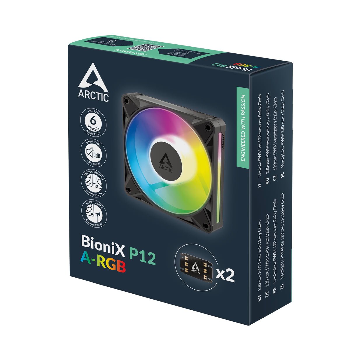Изображение к статье: Arctic BioniX P12/P14 A-RGB получили модульные кабели