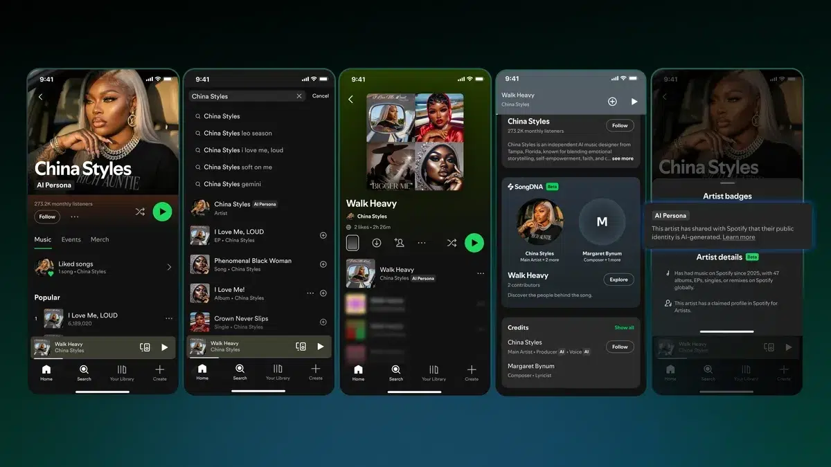Изображение к статье: Spotify пометит AI-артистов, но музыку проверять не будет
