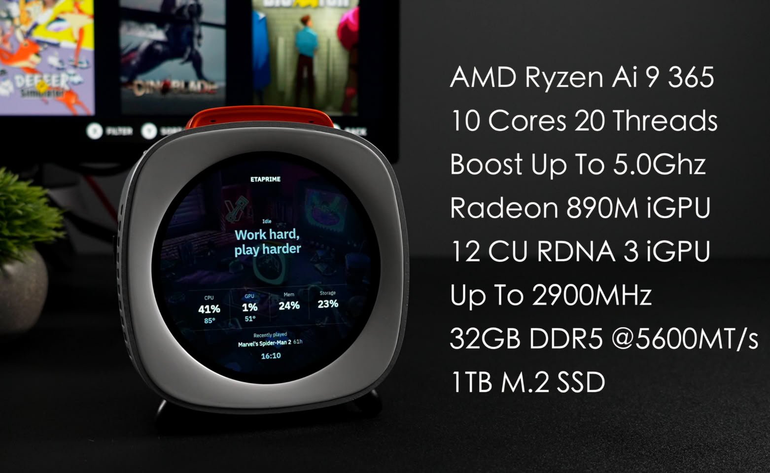 Изображение к статье: Piston V: мини-ПК на Ryzen AI 9 с Bazzite и Windows